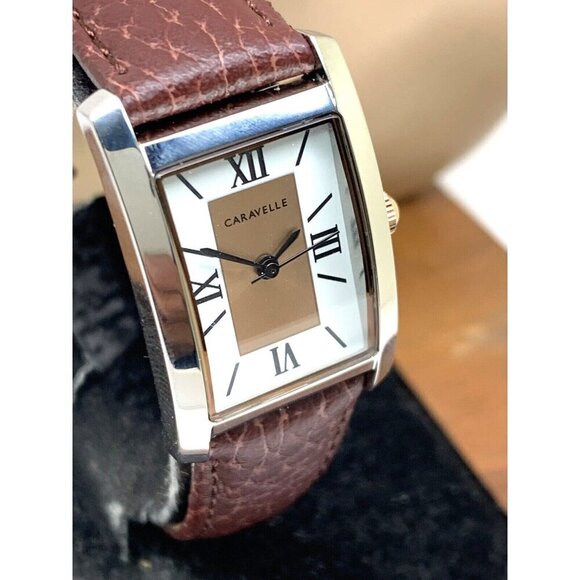 Caravelle by Bulova Women\'s Watch 45L187 Quartz Rose White Dial Brown Le… main image 13